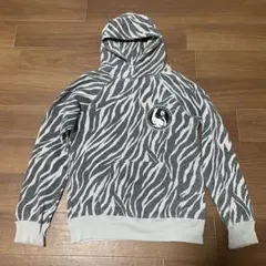 平成 y2k HYSTERIC GLAMOUR ゼブラ柄 ラメ入りパーカー