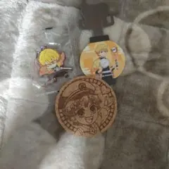 鬼滅の刃 ラバーストラップ＆コースターセット(善逸)