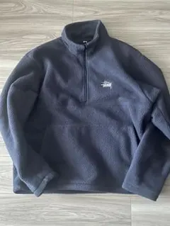 Stussy ネイビー フリースジャケット M