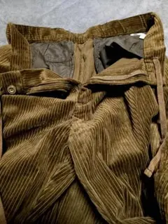 GU 黒 コーデュロイ パンツ リラックスフィット L