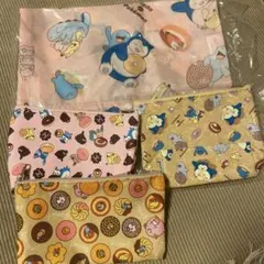 ポケモングッズ　エコバッグ1つ、ポーチ3つ