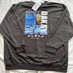 3L-4L DAKA 1 ロゴ入りスウェット ダークグレー