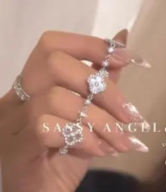 SASSYANGEL クローバーシェルブレスレット シルバー