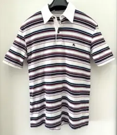 バーバリー ブラックレーベル ボーダーポロシャツ
