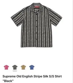 新品Supreme Old English Stripe Silk Shirt - メルカリ