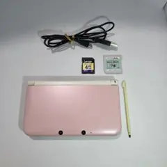 【美品】ニンテンドー3DS LL ピンク×ホワイト　動作確認後 初期化済