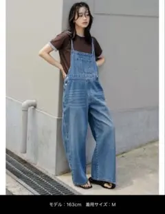 人気完売新品リエディサロペットパンツオーバーオールZOZO限定デニムレディース