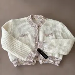 【新品未着用】ショート丈ニットカーディガン