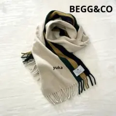 BEGG&CO ウールマフラー ストライプのサムネイル