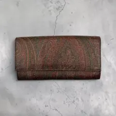 極美品】ETRO ペイズリー柄 ラウンドファスナー長財布 - メルカリ