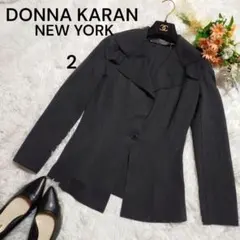 ダナキャランニューヨーク☆デザインジャケット　ストレッチ ブラック size2のサムネイル