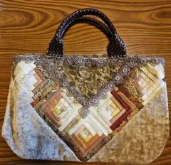 パッチワークデザイン ハンドバッグ
