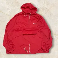 80S SPORTSMASTER 企業ロゴ US古着 アノラック パーカー XL