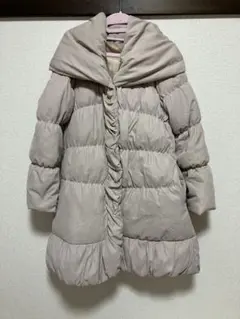 ベージュ ダウンジャケット サイズ40