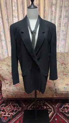 極美品/XL】アンタイトル イタリア製生地 ショールカラージャケット 42 