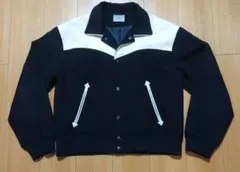 creare lino フェイクレザー ウエスタン切替 メルトン スタジャン