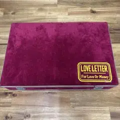 ラブレター小物入れ ワインレッド ベルベット