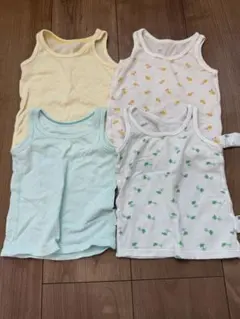 ユニクロ　メッシュタンクトップシャツ　4枚組　80cm