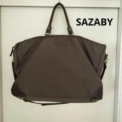SAZABY ボストンバッグ 旅行用バッグ カーキグリーン、ブラウン系のサムネイル