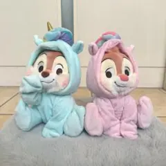 ディズニー チップとデール ぬいぐるみ 恐竜 着ぐるみ パジャマ デール