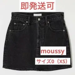 moussy デニム ミニスカート ブラック XSのサムネイル