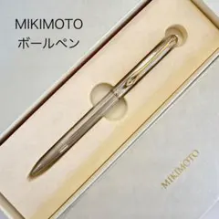 MIKIMOTO ミキモト ストライプ ボールペン 真珠 回転繰り出し式のサムネイル
