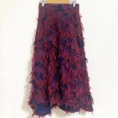 FRAY I.D 石原さとみさん着用　フラワージャガードミモレスカート　ピンク