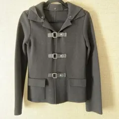 MAX&co 黒 フード付き ニットコートレディース