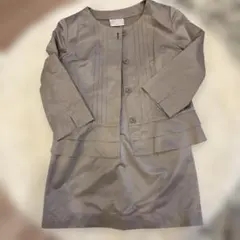 EMMA JAMES ベージュ スカートスーツ ジャケット13号　スカート11号