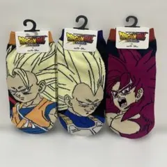 ドラゴンボール DAIMA 19〜24cm キッズソックス3足セット悟空ベジータ