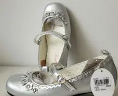 【新品・未使用】♡マザウェイズ フォーマル♡　靴　銀　シルバー　21cm