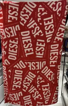 DIESEL ロゴプリント ブランケット 赤のサムネイル
