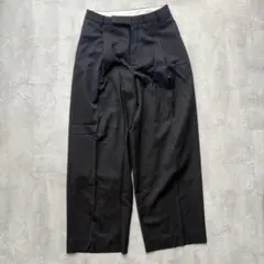 【URBAN RESEARCH DOORS】ワイドスラックス 黒 サイズ36