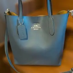 新品未使用美品☆彡COACH 2way ショルダーバッグ ブルー
