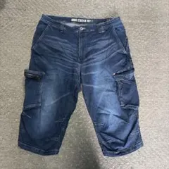 AERO STRETCH DEPT. カーゴショートパンツ ダークデニム　3L