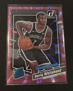 Dariq Whitehead Rated Rookie pink /50