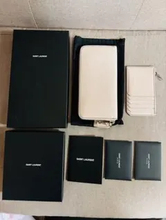 【美品】SAINT LAURENT サンローラン 長財布&フラグメントケース
