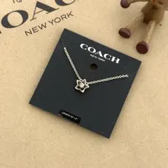 新品正規品【Coach】パール☆ネックレス&ピアス セット☆箱付 コーチ 