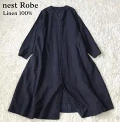 ✖︎ ネストローブ シャツワンピース ロングワンピース ネイビー 紺 フリー SHIPS シップス シャツワンピース ロングワンピース ネイビー