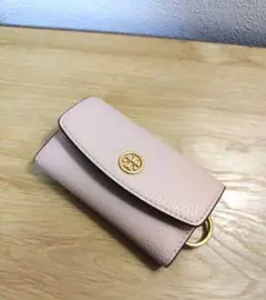 トリーバーチ ペブルドレザー キーケース キーリング付き 使用感少なめ美品のサムネイル