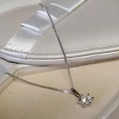 一粒 レディース シルバーネックレス 40cm SILVER