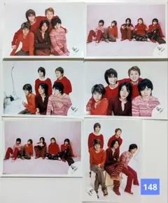 【6枚セット】嵐　集合　公式写真(148)　旧嵐ロゴ