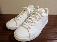 adidas スニーカー ホワイト シルバー レディース 24cm