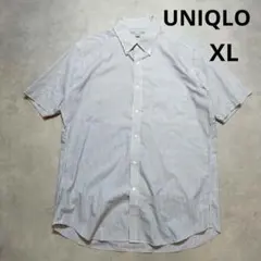 ユニクロ　ドライイージーケアコンフォートストライプシャツ　XL メンズ
