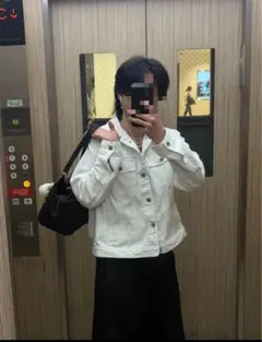 白　デニムジャケット　archive 短丈　ブルゾン