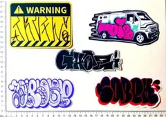 GRAFFITI STICKER グラフィティ ステッカー 5枚セット