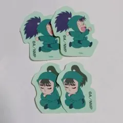 忍たま乱太郎 体験展 ミニキャラ フレークシール 七松小平太 中在家長次 4枚