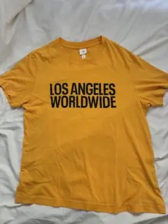 H&M LOS ANGELES WORLDWIDE Tシャツ イエロー
