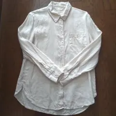 H&M リネン ベージュシャツ