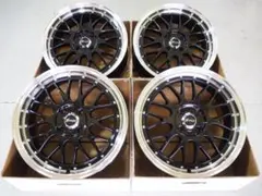 カスタムサイズ 深リム メッシュ ME02 165/50R16 軽自動車 BKのサムネイル